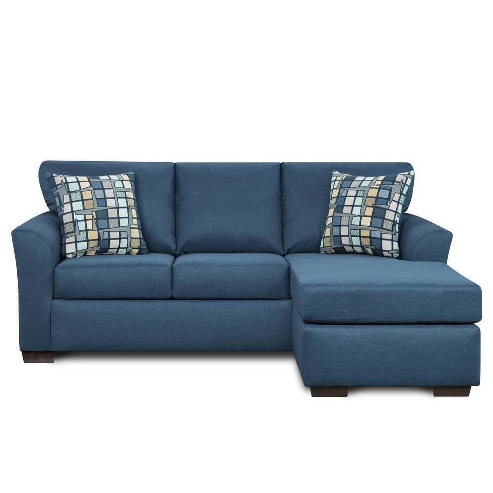 Simple Denim Blue Sofa