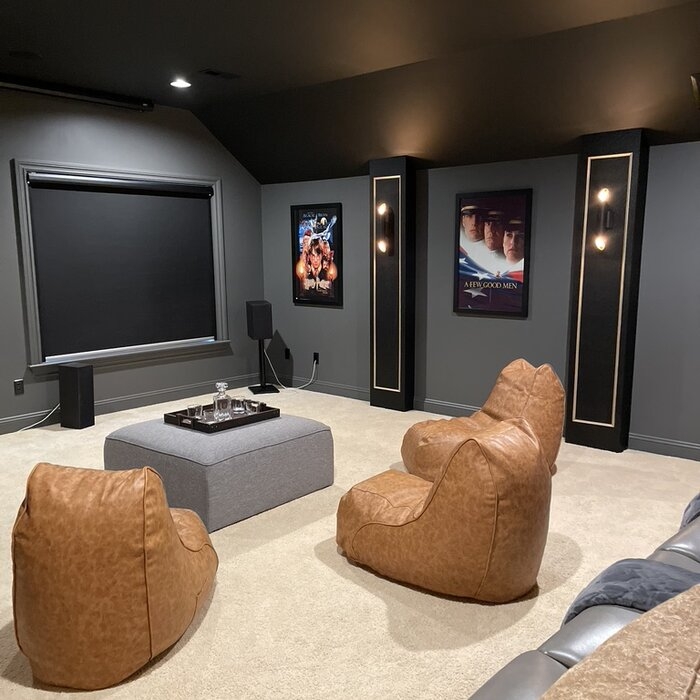 movie room bean bags