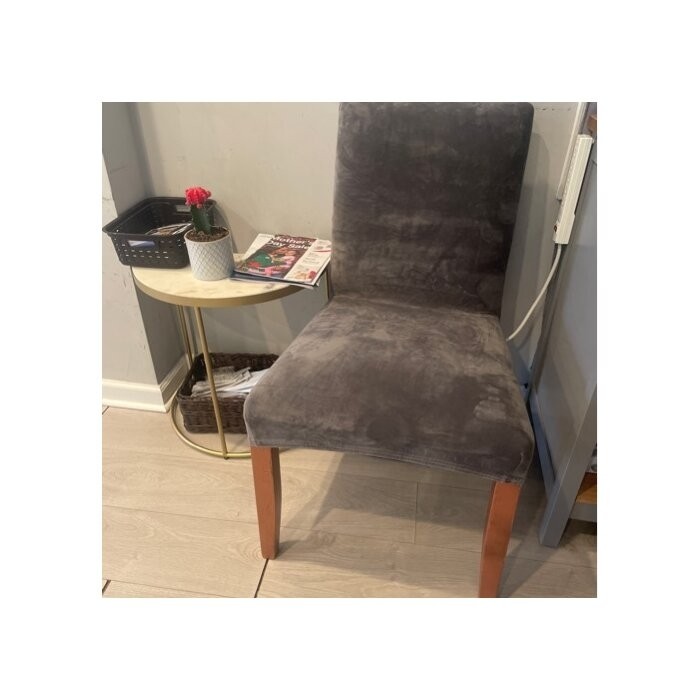 Soft Thick Solid Box Cushion Dining Chair Slipcover