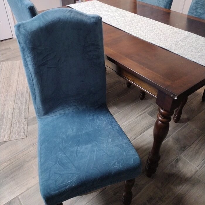 Soft Thick Solid Box Cushion Dining Chair Slipcover