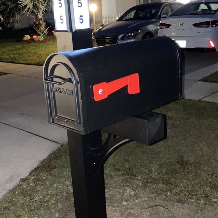 Solar Illuminated Mailbox with Post Included