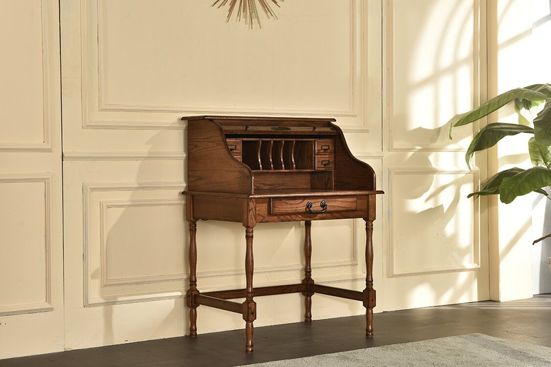Solid Wood Secretary Desk