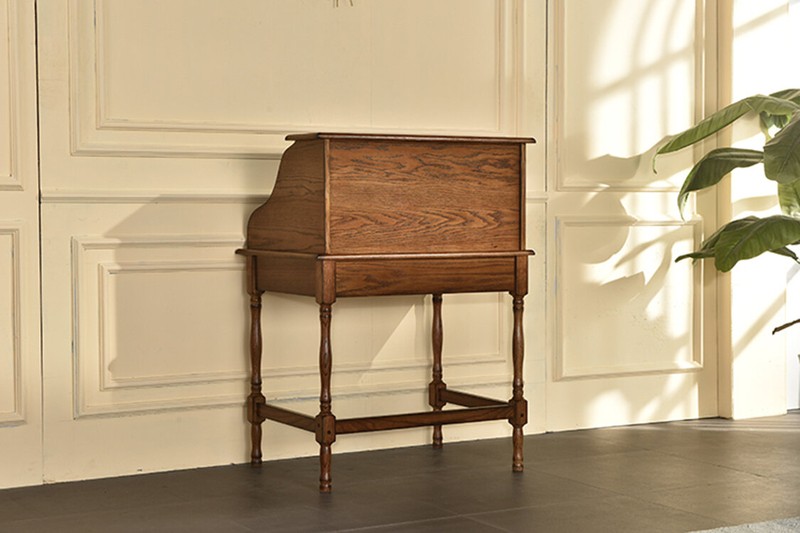 Solid Wood Secretary Desk