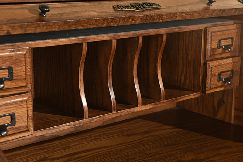 Solid Wood Secretary Desk