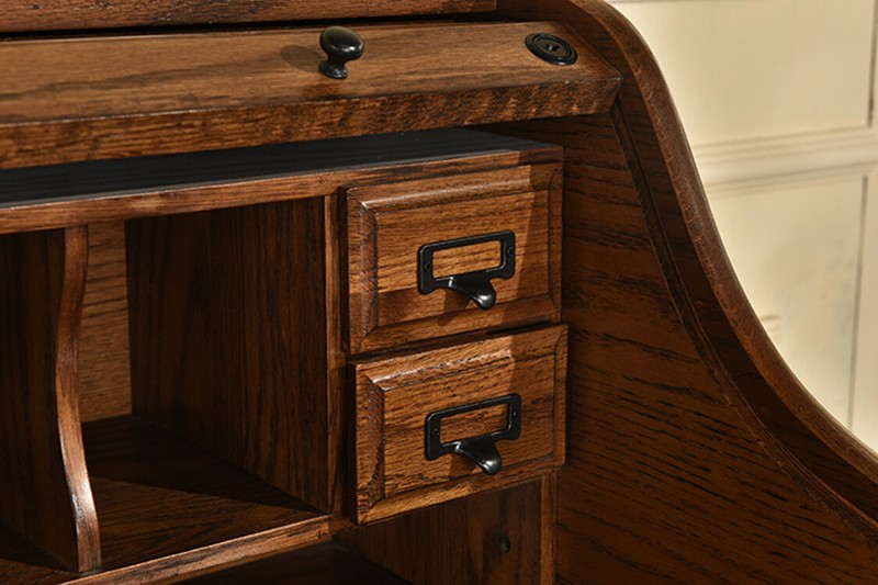 Solid Wood Secretary Desk