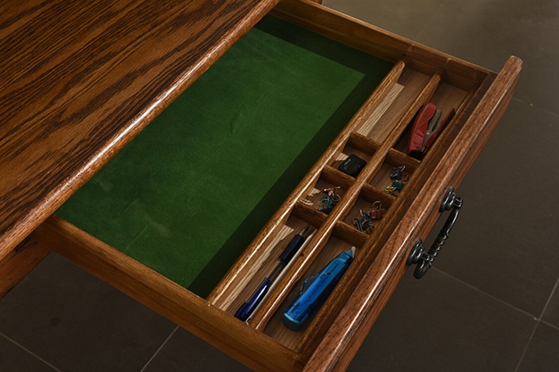 Solid Wood Secretary Desk