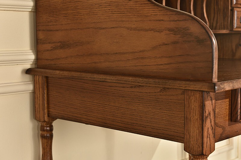 Solid Wood Secretary Desk