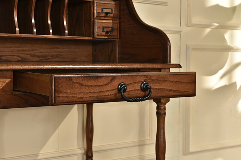 Solid Wood Secretary Desk