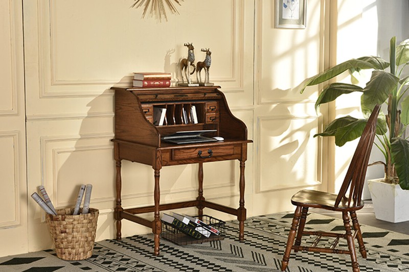 Solid Wood Secretary Desk