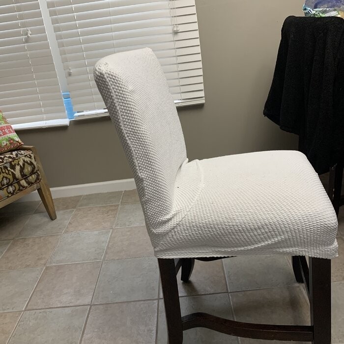 Stretch Raised Dots Box Cushion Dining Chair Slipcover