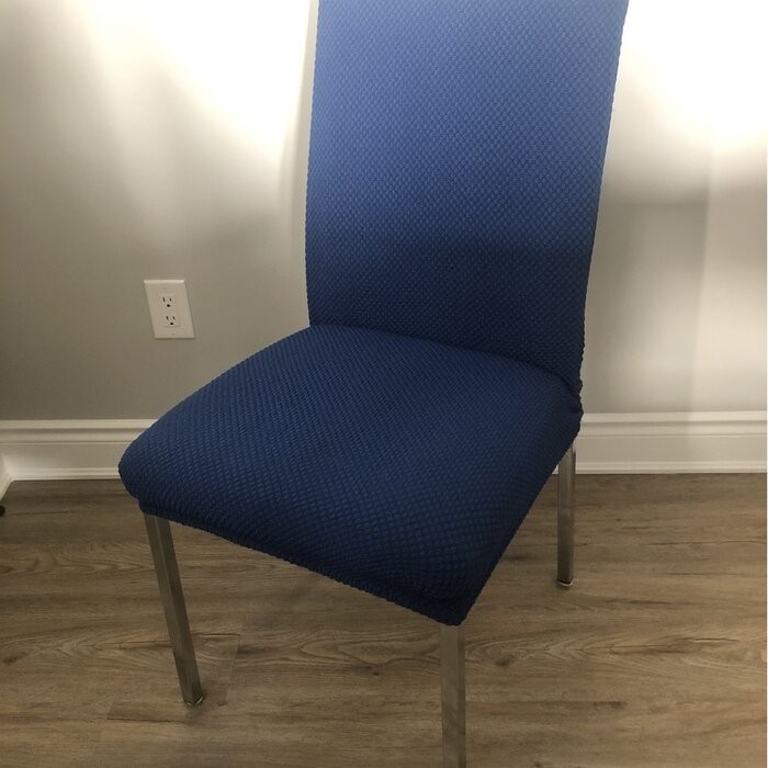 Stretch Raised Dots Box Cushion Dining Chair Slipcover