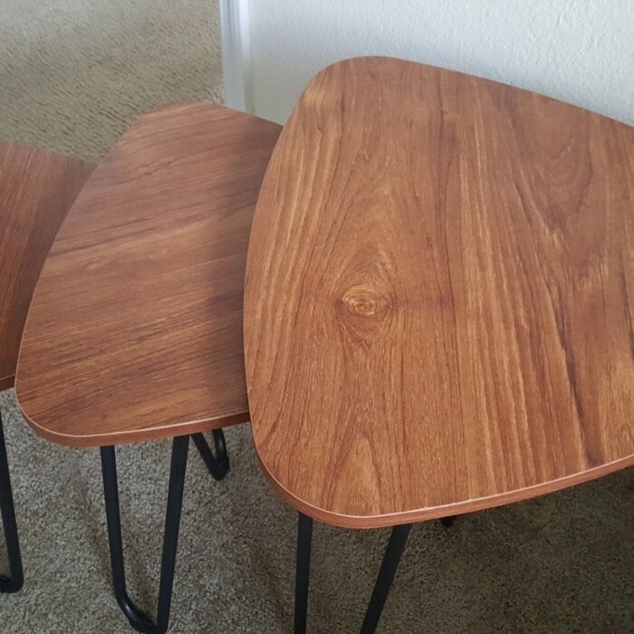 Summerall Nesting Coffee Tables, Set Of 3 End Side Tables Modern Furniture Decor Table Sets, Sturdy And Easy Assembly, Accent Furniture In Home Office