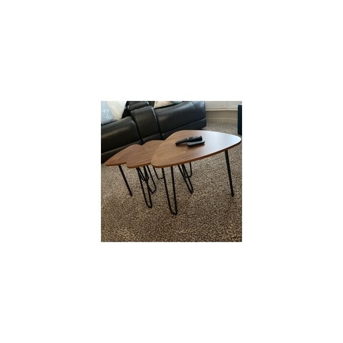 Summerall Nesting Coffee Tables, Set Of 3 End Side Tables Modern Furniture Decor Table Sets, Sturdy And Easy Assembly, Accent Furniture In Home Office