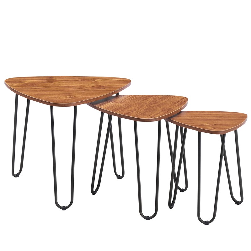 Summerall Nesting Coffee Tables, Set Of 3 End Side Tables Modern Furniture Decor Table Sets, Sturdy And Easy Assembly, Accent Furniture In Home Office