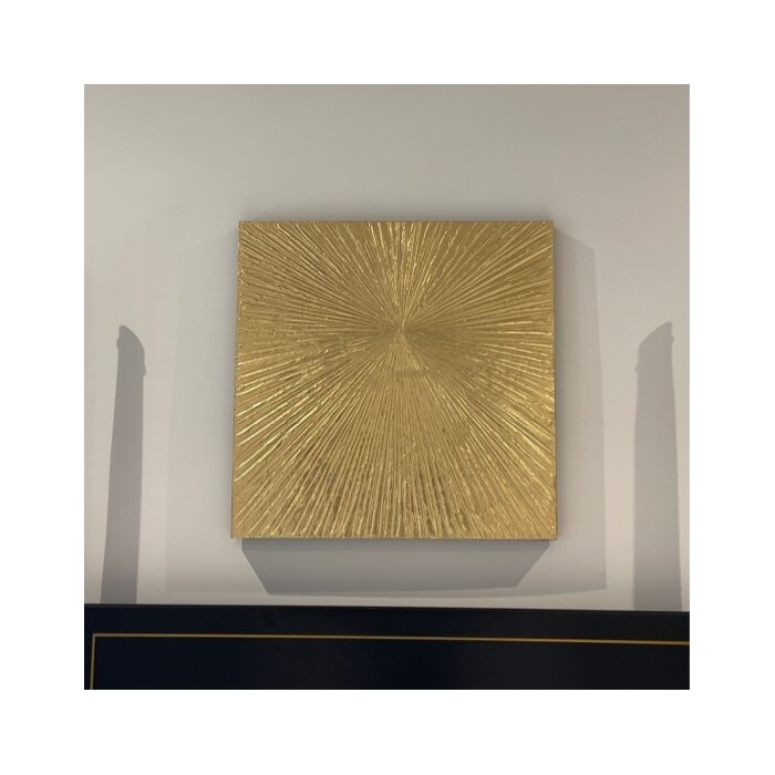 Sunburst Resin Dimensional Palm Box Wall Décor