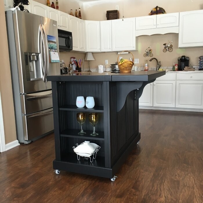 Swanscombe Kitchen Island with Granite Top