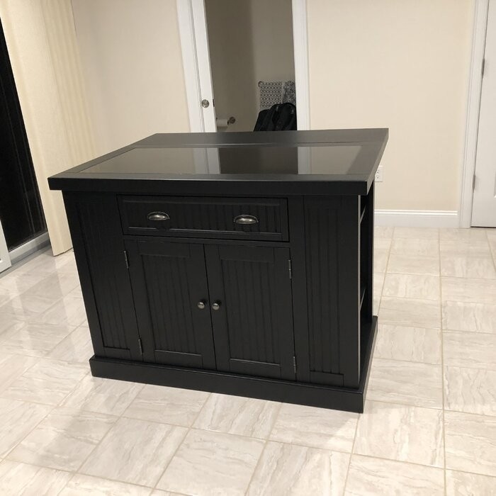 Swanscombe Kitchen Island with Granite Top