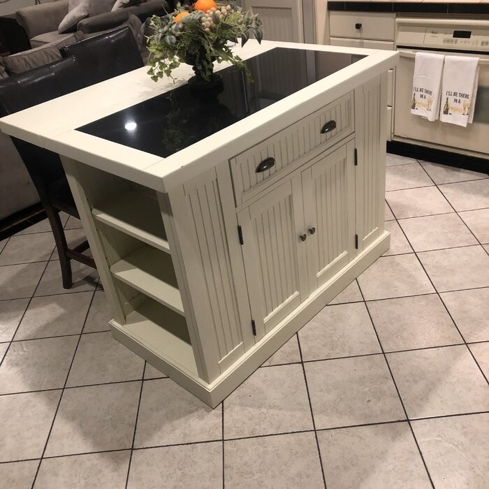 Swanscombe Kitchen Island with Granite Top