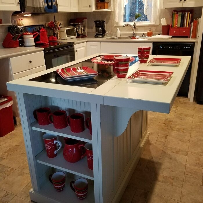 Swanscombe Kitchen Island with Granite Top