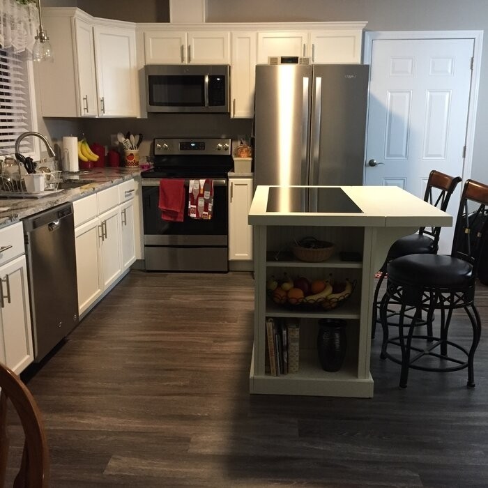Swanscombe Kitchen Island with Granite Top