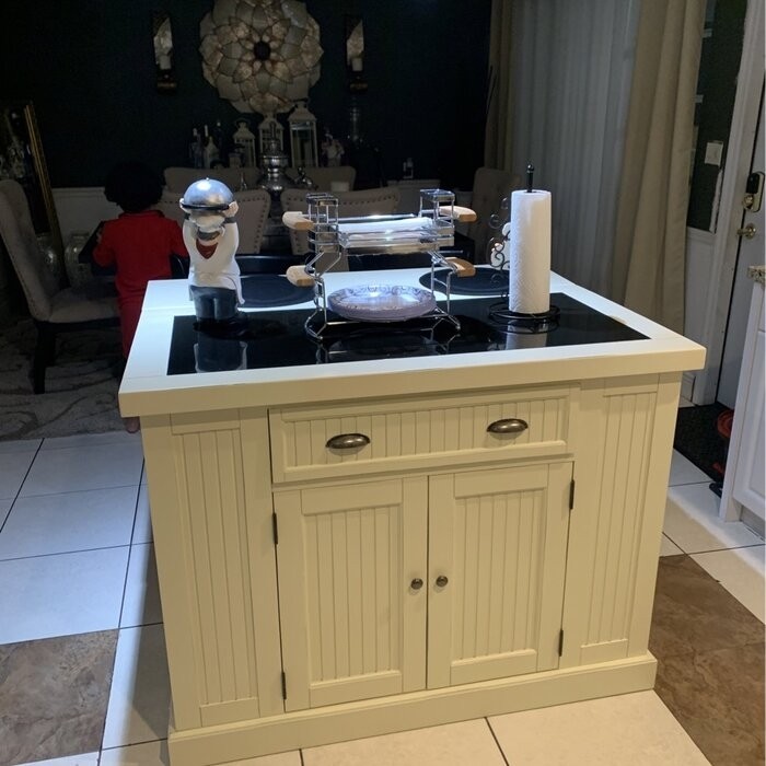 Swanscombe Kitchen Island with Granite Top