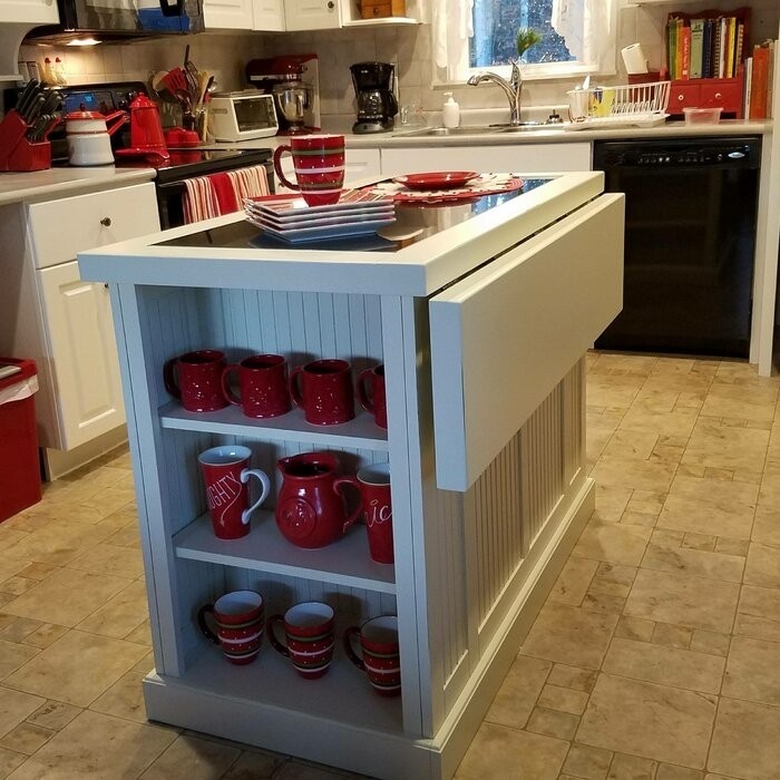 Swanscombe Kitchen Island with Granite Top