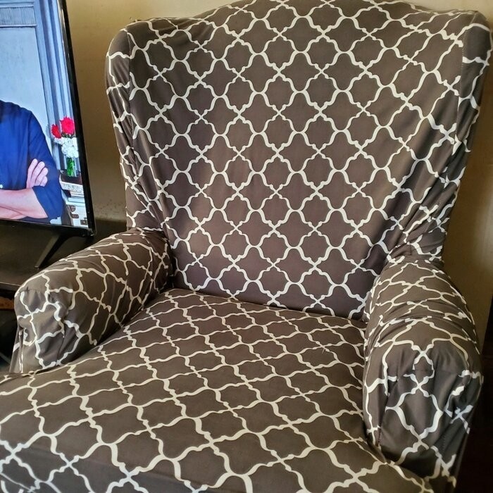 T-Cushion Wingback Slipcover