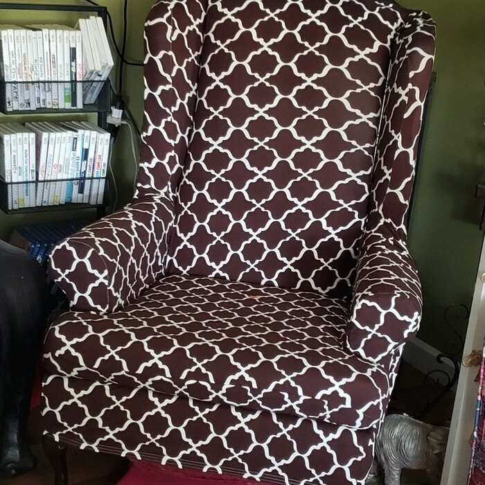 T-Cushion Wingback Slipcover