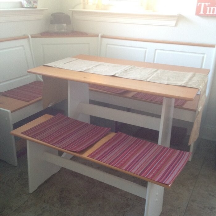 Tamins 6 - Person Breakfast Nook Dining Set