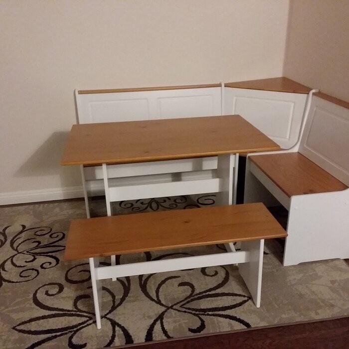 Tamins 6 - Person Breakfast Nook Dining Set