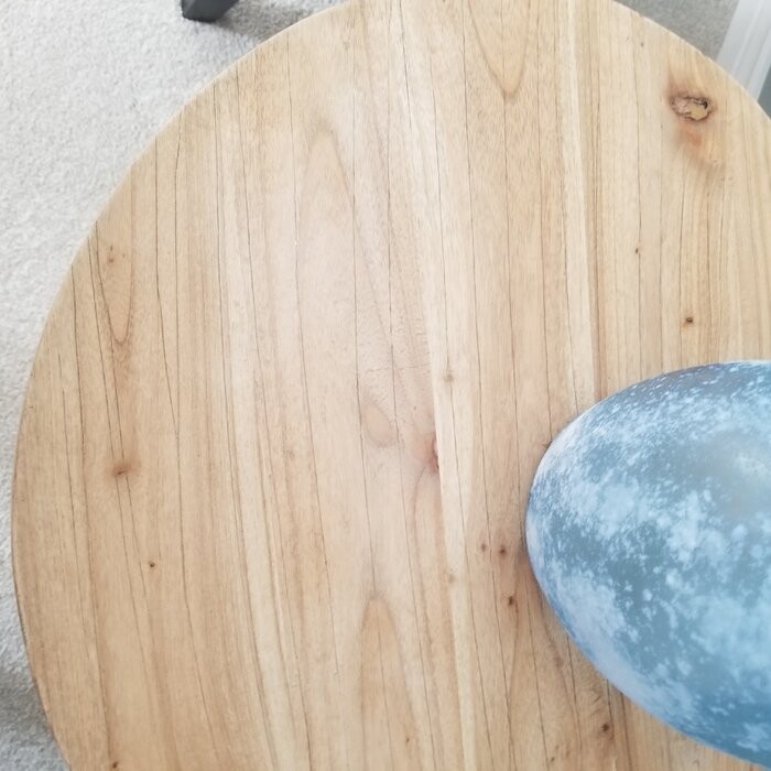 Taniya 28'' Tall Solid Wood Pedestal End Table