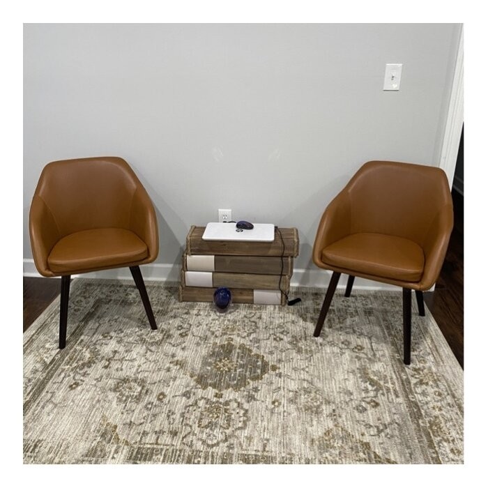 Terri Arm Chair in Cappuccino Brown