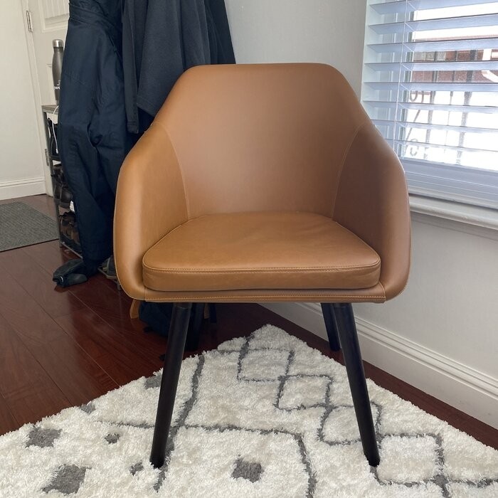 Terri Arm Chair in Cappuccino Brown
