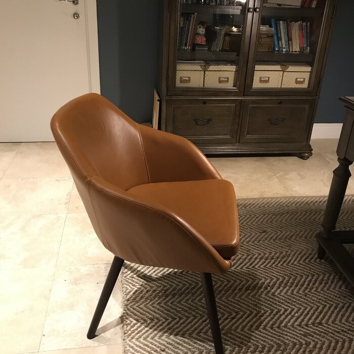 Terri Arm Chair in Cappuccino Brown