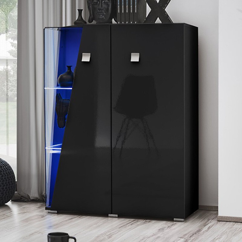 Tito 35.5'' Wide Curio Cabinet with Lighting