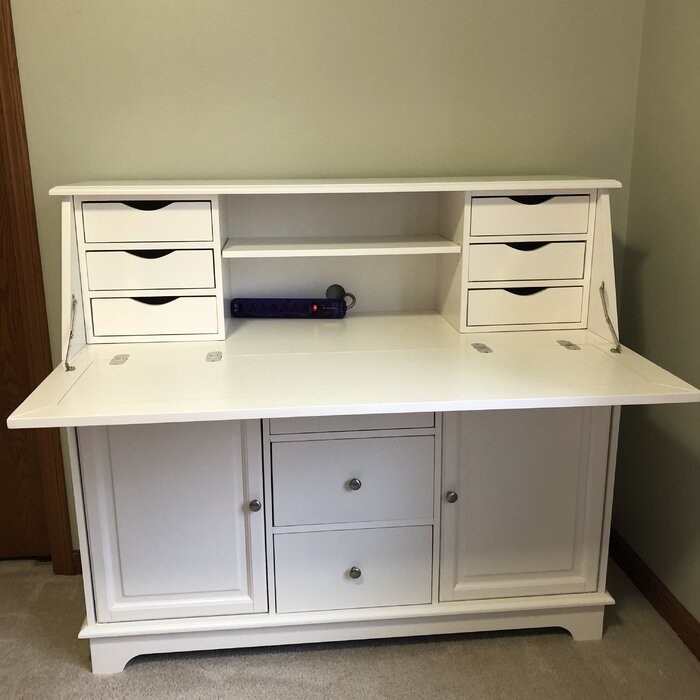 Trumble Secretary Desk with Hutch