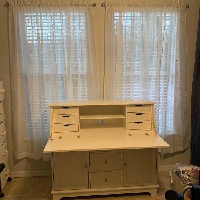 Trumble Secretary Desk with Hutch