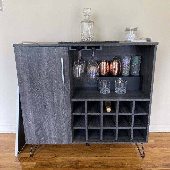 Turnbridge Mid Century Wine and Bar Cabinet