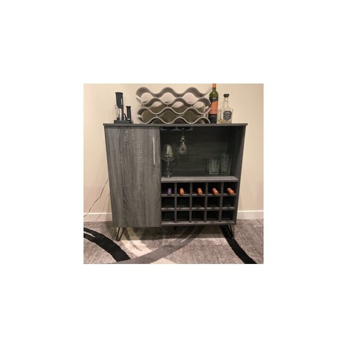 Turnbridge Mid Century Wine and Bar Cabinet