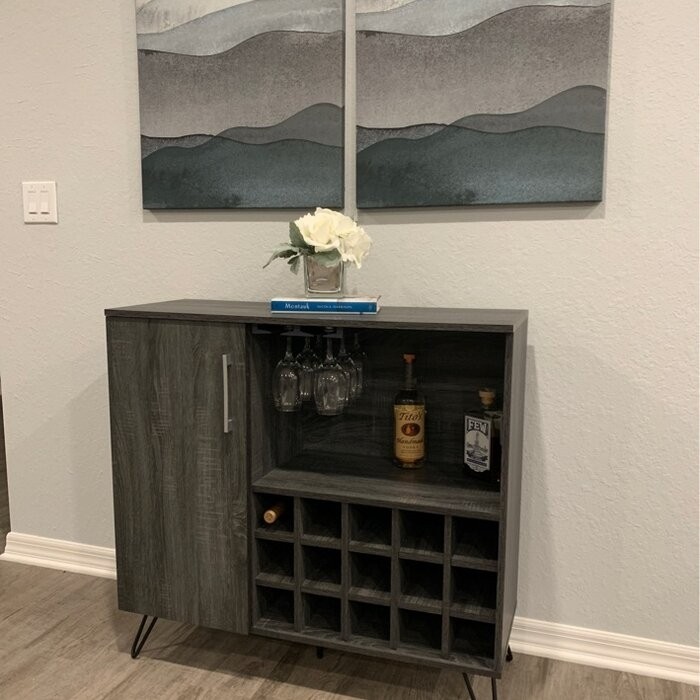 Turnbridge Mid Century Wine and Bar Cabinet