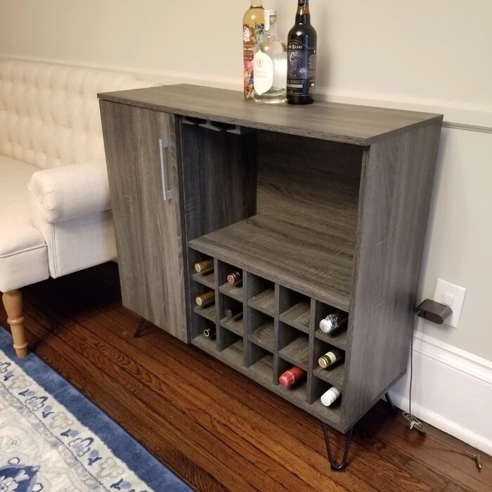 Turnbridge Mid Century Wine and Bar Cabinet