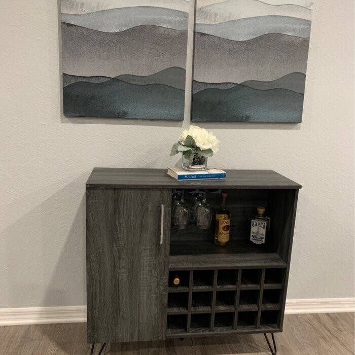 Turnbridge Mid Century Wine and Bar Cabinet