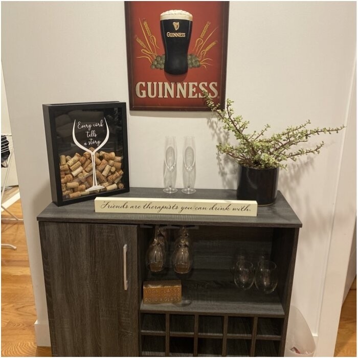 Turnbridge Mid Century Wine and Bar Cabinet