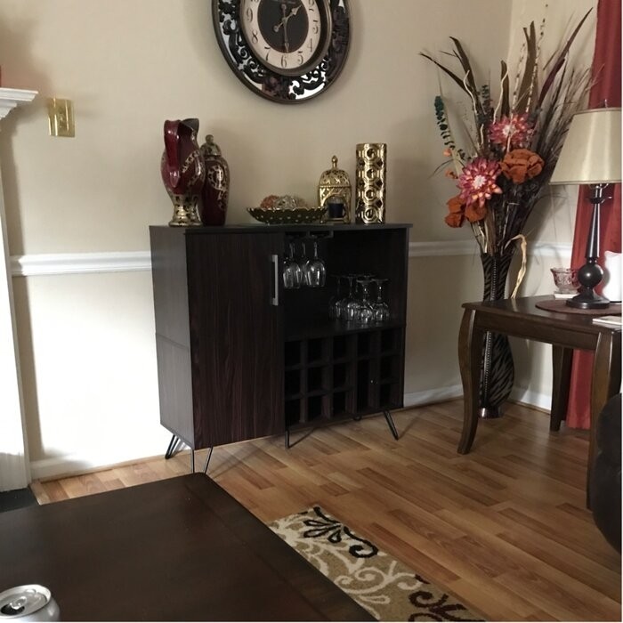 Turnbridge Mid Century Wine and Bar Cabinet