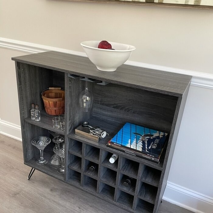 Turnbridge Mid Century Wine and Bar Cabinet
