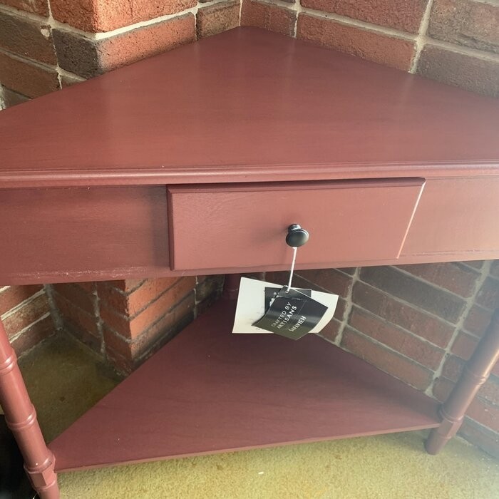 Twerton 28'' Tall Solid Wood 3 Legs End Table with Storage