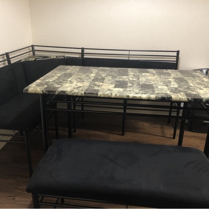 Tyrell 4 - Person Breakfast Nook Dining Set