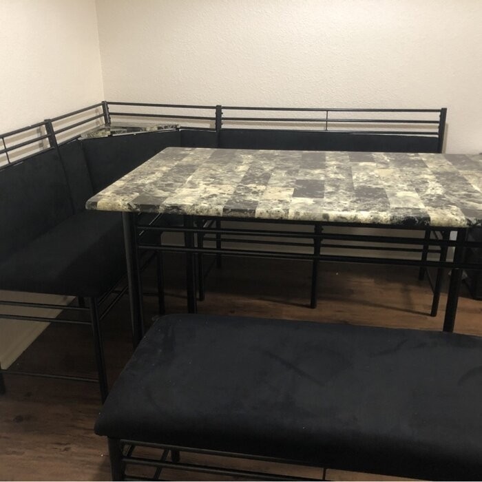 Tyrell 4 - Person Breakfast Nook Dining Set