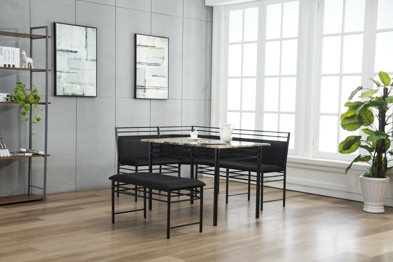 Tyrell 4 - Person Breakfast Nook Dining Set