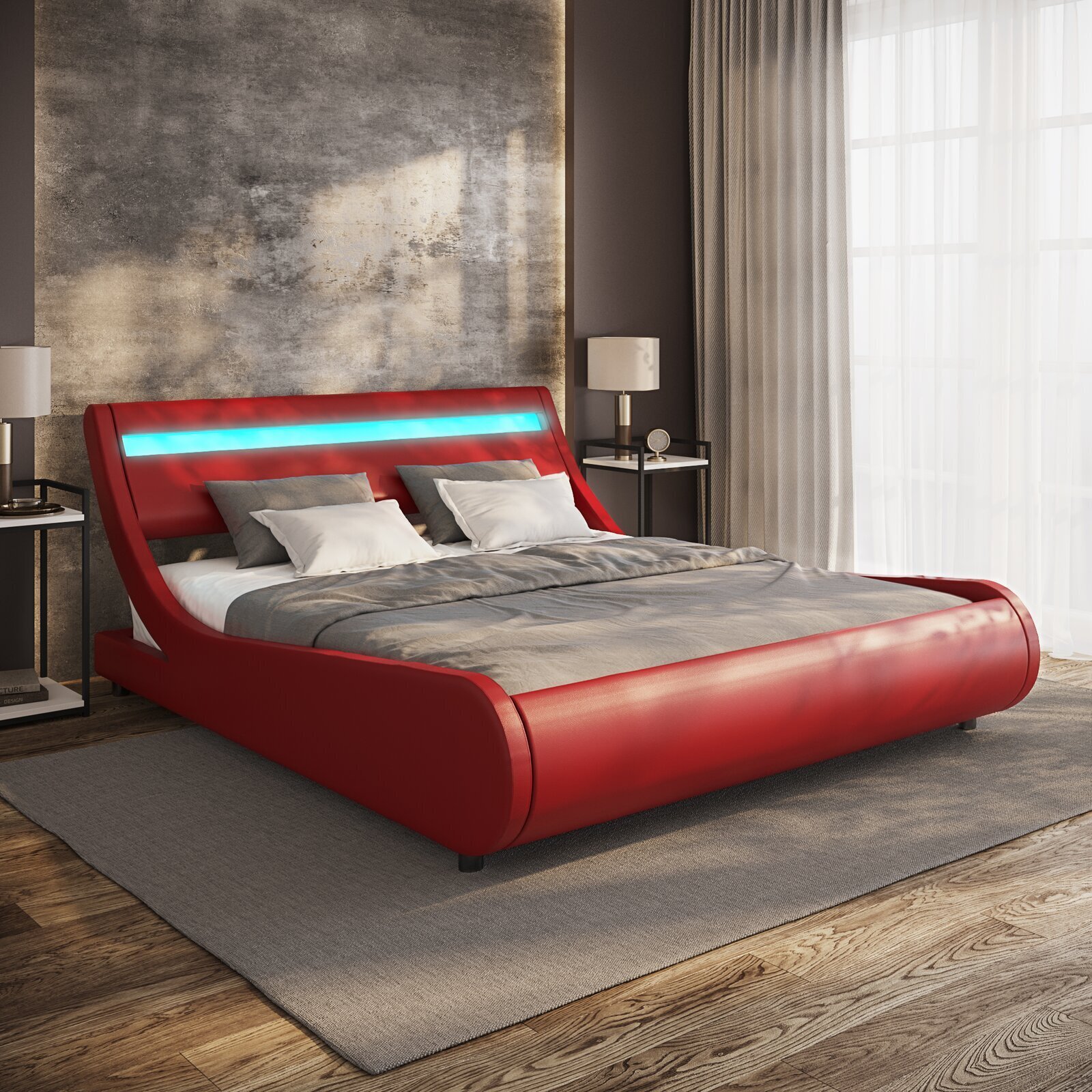 Upholstered Japanese Style Platform Bed